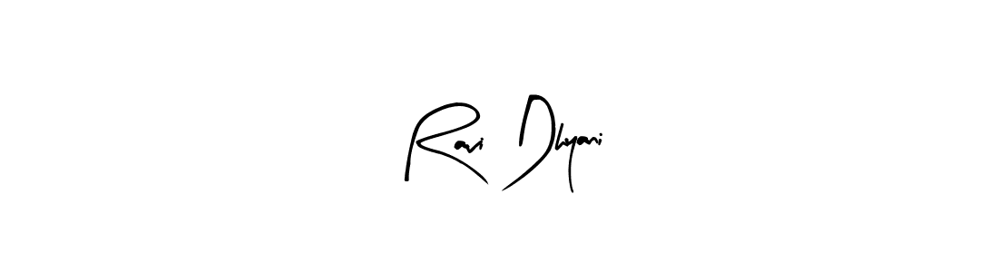 if you are searching for the best signature style for your name Ravi Dhyani. so please give up your signature search. here we have designed multiple signature styles  using Arty Signature. Ravi Dhyani signature style 8 images and pictures png