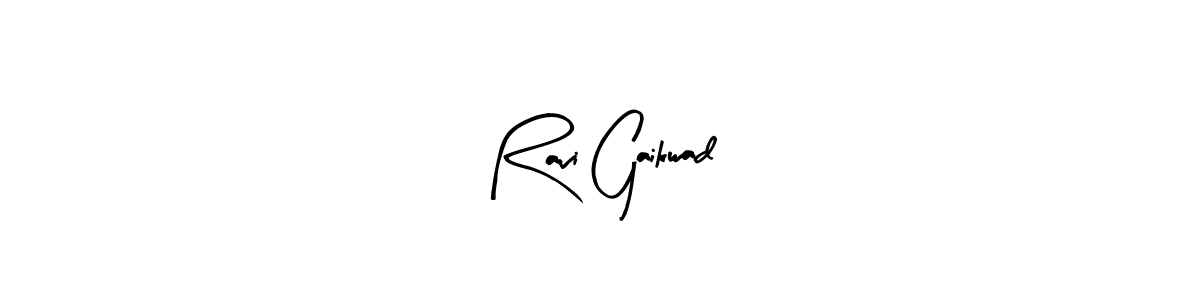 How to make Ravi Gaikwad name signature. Use Arty Signature style for creating short signs online. This is the latest handwritten sign. Ravi Gaikwad signature style 8 images and pictures png