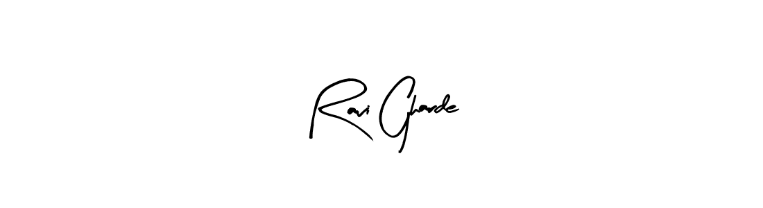 The best way (Arty Signature) to make a short signature is to pick only two or three words in your name. The name Ravi Gharde include a total of six letters. For converting this name. Ravi Gharde signature style 8 images and pictures png