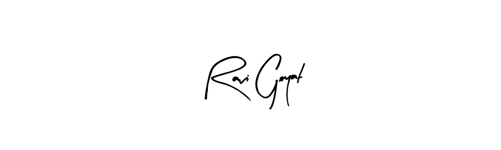 Make a beautiful signature design for name Ravi Goyat. With this signature (Arty Signature) style, you can create a handwritten signature for free. Ravi Goyat signature style 8 images and pictures png