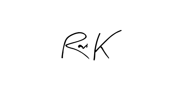 Design your own signature with our free online signature maker. With this signature software, you can create a handwritten (Arty Signature) signature for name Ravi K. Ravi K signature style 8 images and pictures png