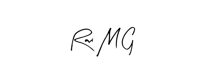 Similarly Arty Signature is the best handwritten signature design. Signature creator online .You can use it as an online autograph creator for name Ravi M G. Ravi M G signature style 8 images and pictures png