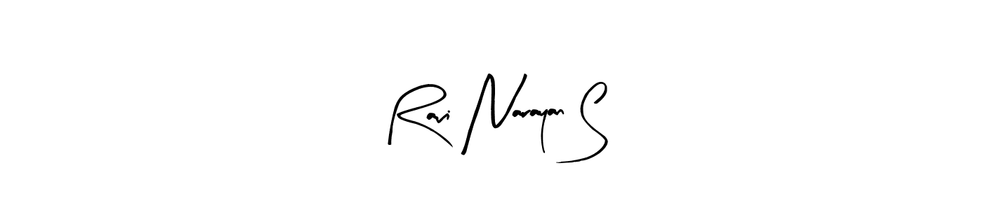 Similarly Arty Signature is the best handwritten signature design. Signature creator online .You can use it as an online autograph creator for name Ravi Narayan S. Ravi Narayan S signature style 8 images and pictures png