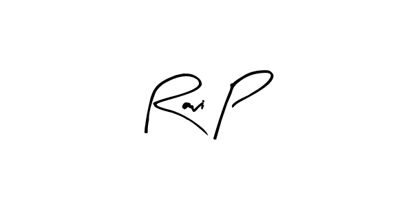 Also we have Ravi P name is the best signature style. Create professional handwritten signature collection using Arty Signature autograph style. Ravi P signature style 8 images and pictures png