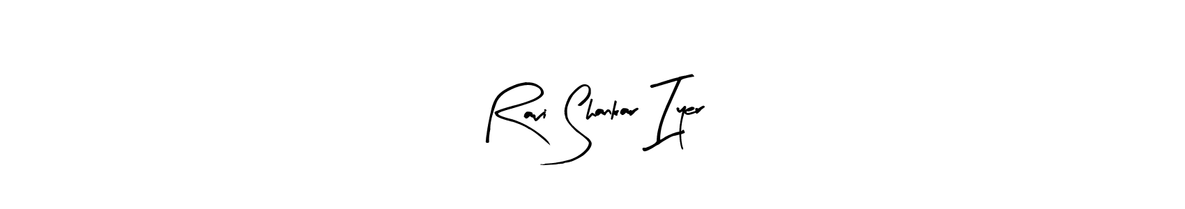 Make a beautiful signature design for name Ravi Shankar Iyer. With this signature (Arty Signature) style, you can create a handwritten signature for free. Ravi Shankar Iyer signature style 8 images and pictures png