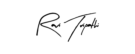 Enhance your business communications with Ravi Tripathi signature in Arty Signature lettering. Clean, modern, and universally compatible. Ravi Tripathi signature style 8 images and pictures png
