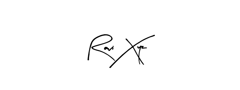 Design your own signature with our free online signature maker. With this signature software, you can create a handwritten (Arty Signature) signature for name Ravi Xyz. Ravi Xyz signature style 8 images and pictures png