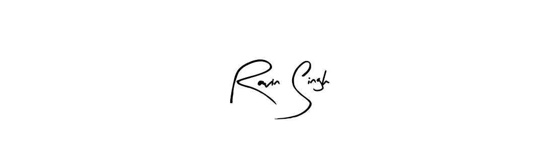 How to make Ravin Singh name signature. Use Arty Signature style for creating short signs online. This is the latest handwritten sign. Ravin Singh signature style 8 images and pictures png