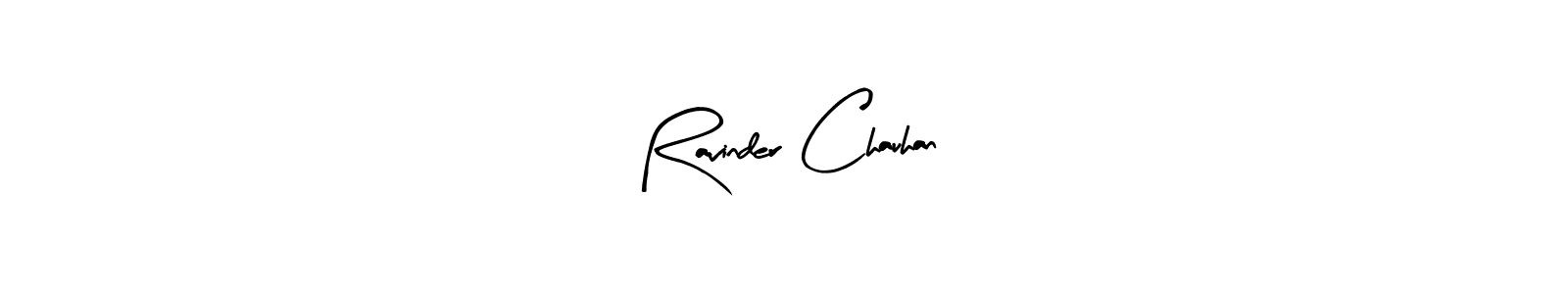 Make a beautiful signature design for name Ravinder Chauhan. With this signature (Arty Signature) style, you can create a handwritten signature for free. Ravinder Chauhan signature style 8 images and pictures png