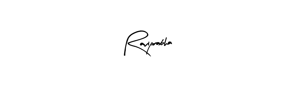 Raviprabha stylish signature style. Best Handwritten Sign (Arty Signature) for my name. Handwritten Signature Collection Ideas for my name Raviprabha. Raviprabha signature style 8 images and pictures png