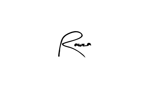 How to make Rawza name signature. Use Arty Signature style for creating short signs online. This is the latest handwritten sign. Rawza signature style 8 images and pictures png