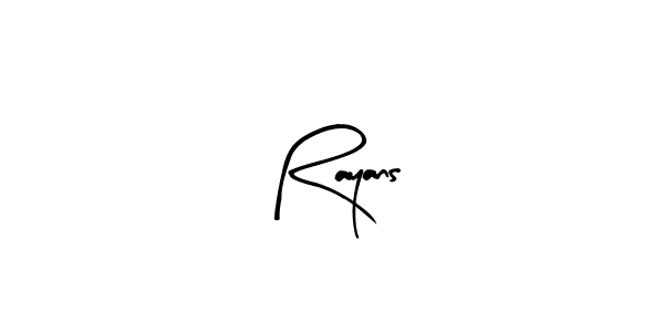 How to make Rayans signature? Arty Signature is a professional autograph style. Create handwritten signature for Rayans name. Rayans signature style 8 images and pictures png