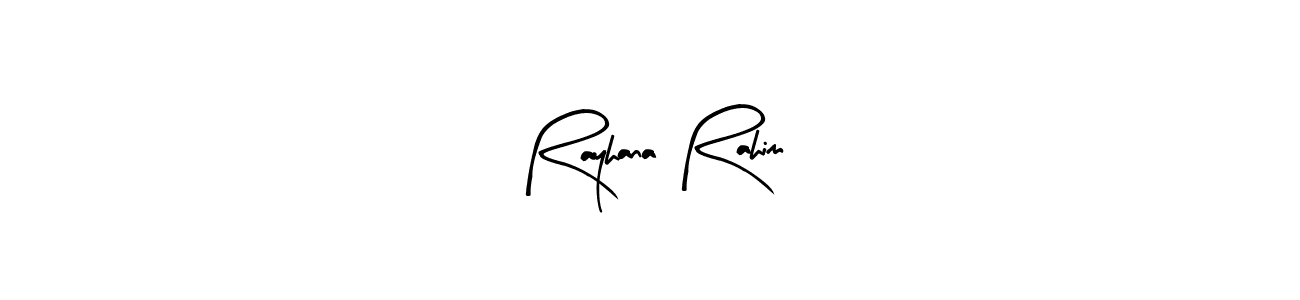 It looks lik you need a new signature style for name Rayhana Rahim. Design unique handwritten (Arty Signature) signature with our free signature maker in just a few clicks. Rayhana Rahim signature style 8 images and pictures png