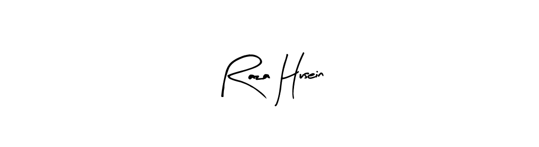 Similarly Arty Signature is the best handwritten signature design. Signature creator online .You can use it as an online autograph creator for name Raza Husein. Raza Husein signature style 8 images and pictures png