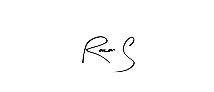 Make a beautiful signature design for name Razan S. Use this online signature maker to create a handwritten signature for free. Razan S signature style 8 images and pictures png