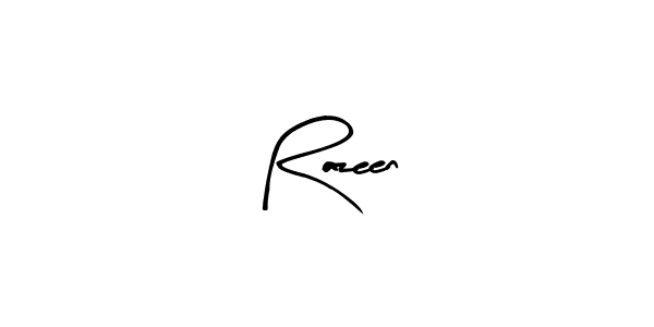 Razeen stylish signature style. Best Handwritten Sign (Arty Signature) for my name. Handwritten Signature Collection Ideas for my name Razeen. Razeen signature style 8 images and pictures png