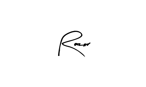 Create a beautiful signature design for name Razor. With this signature (Arty Signature) fonts, you can make a handwritten signature for free. Razor signature style 8 images and pictures png