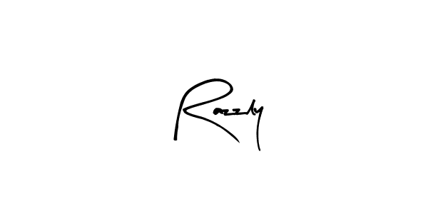 Design your own signature with our free online signature maker. With this signature software, you can create a handwritten (Arty Signature) signature for name Razzly. Razzly signature style 8 images and pictures png