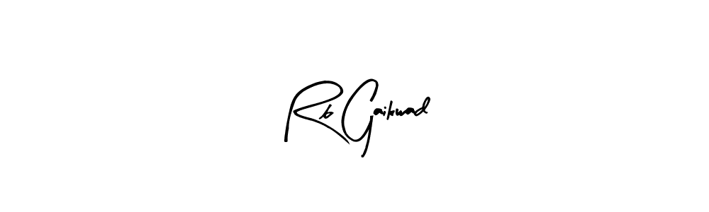 Use a signature maker to create a handwritten signature online. With this signature software, you can design (Arty Signature) your own signature for name Rb Gaikwad. Rb Gaikwad signature style 8 images and pictures png