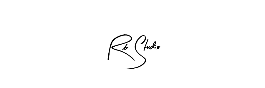 The best way (Arty Signature) to make a short signature is to pick only two or three words in your name. The name Rb Studio include a total of six letters. For converting this name. Rb Studio signature style 8 images and pictures png