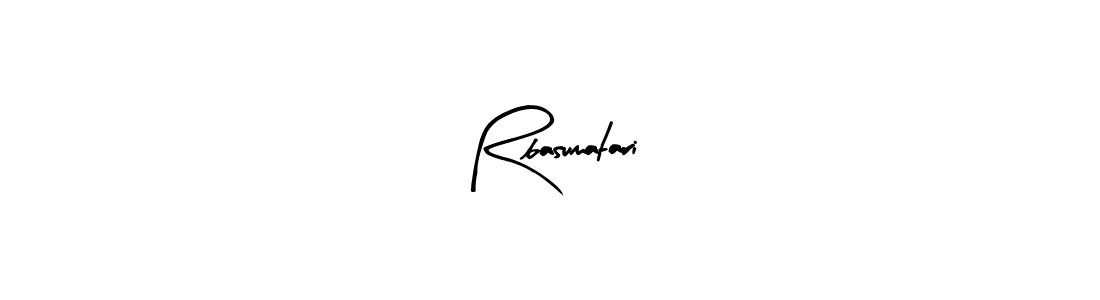 The best way (Arty Signature) to make a short signature is to pick only two or three words in your name. The name Rbasumatari include a total of six letters. For converting this name. Rbasumatari signature style 8 images and pictures png