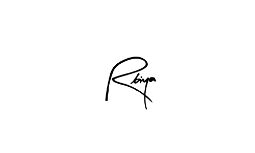 Design your own signature with our free online signature maker. With this signature software, you can create a handwritten (Arty Signature) signature for name Rbiya. Rbiya signature style 8 images and pictures png