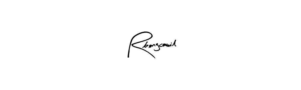 Make a beautiful signature design for name Rbongcawil. With this signature (Arty Signature) style, you can create a handwritten signature for free. Rbongcawil signature style 8 images and pictures png