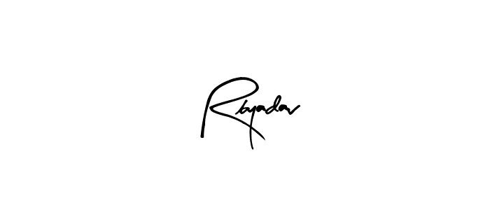 if you are searching for the best signature style for your name Rbyadav. so please give up your signature search. here we have designed multiple signature styles  using Arty Signature. Rbyadav signature style 8 images and pictures png
