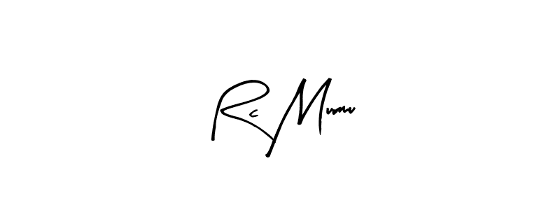 Rc Murmu stylish signature style. Best Handwritten Sign (Arty Signature) for my name. Handwritten Signature Collection Ideas for my name Rc Murmu. Rc Murmu signature style 8 images and pictures png