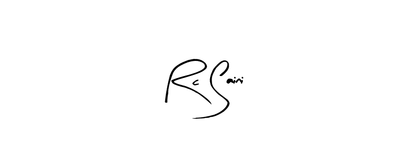 Also we have Rc Saini name is the best signature style. Create professional handwritten signature collection using Arty Signature autograph style. Rc Saini signature style 8 images and pictures png