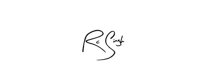 Use a signature maker to create a handwritten signature online. With this signature software, you can design (Arty Signature) your own signature for name Rc Singh. Rc Singh signature style 8 images and pictures png