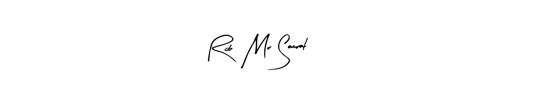 Make a beautiful signature design for name Rcb  Mr Samrat3589. With this signature (Arty Signature) style, you can create a handwritten signature for free. Rcb  Mr Samrat3589 signature style 8 images and pictures png