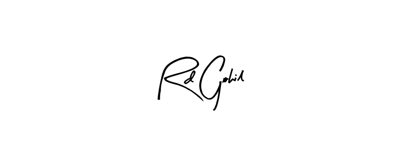 Rd Gohil stylish signature style. Best Handwritten Sign (Arty Signature) for my name. Handwritten Signature Collection Ideas for my name Rd Gohil. Rd Gohil signature style 8 images and pictures png