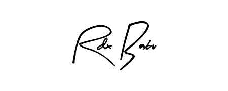 Transform the name Rdx Babu into a signature masterpiece using Arty Signature font. Ideal for photographers, artists, and creators looking for watermarks. Rdx Babu signature style 8 images and pictures png