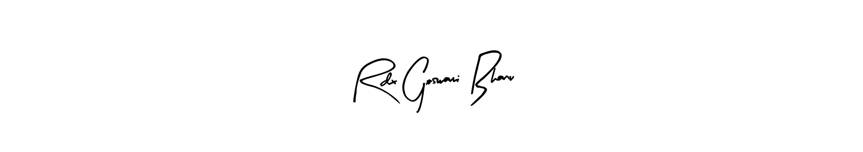 Check out images of Autograph of Rdx Goswami Bhanu name. Actor Rdx Goswami Bhanu Signature Style. Arty Signature is a professional sign style online. Rdx Goswami Bhanu signature style 8 images and pictures png