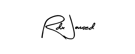 Designed for modern professionals: Rdx Jamsed name signature crafted with Arty Signature script. Ready for digital PDF workflows. Rdx Jamsed signature style 8 images and pictures png