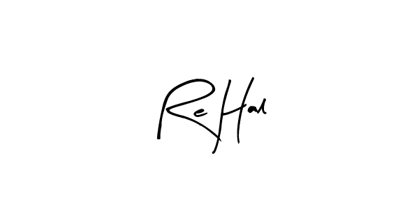 How to make Re Hal name signature. Use Arty Signature style for creating short signs online. This is the latest handwritten sign. Re Hal signature style 8 images and pictures png