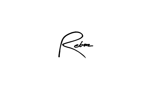 Rebaz stylish signature style. Best Handwritten Sign (Arty Signature) for my name. Handwritten Signature Collection Ideas for my name Rebaz. Rebaz signature style 8 images and pictures png