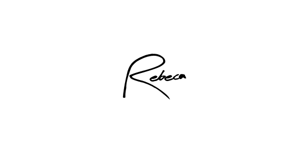 How to make Rebeca name signature. Use Arty Signature style for creating short signs online. This is the latest handwritten sign. Rebeca signature style 8 images and pictures png