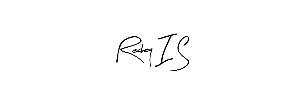 if you are searching for the best signature style for your name Rechey I S. so please give up your signature search. here we have designed multiple signature styles  using Arty Signature. Rechey I S signature style 8 images and pictures png