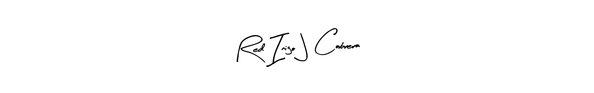 The best way (Arty Signature) to make a short signature is to pick only two or three words in your name. The name Red Inigo J Cabrera include a total of six letters. For converting this name. Red Inigo J Cabrera signature style 8 images and pictures png