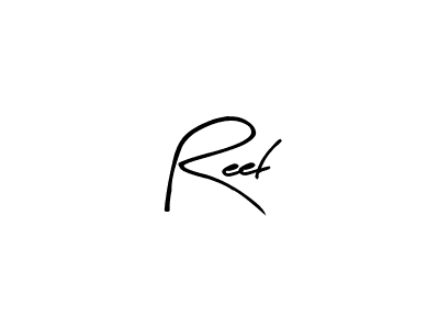 if you are searching for the best signature style for your name Reef. so please give up your signature search. here we have designed multiple signature styles  using Arty Signature. Reef signature style 8 images and pictures png