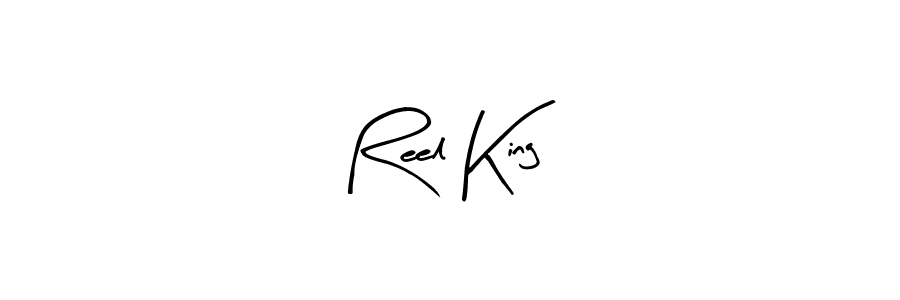 Create a beautiful signature design for name Reel King. With this signature (Arty Signature) fonts, you can make a handwritten signature for free. Reel King signature style 8 images and pictures png