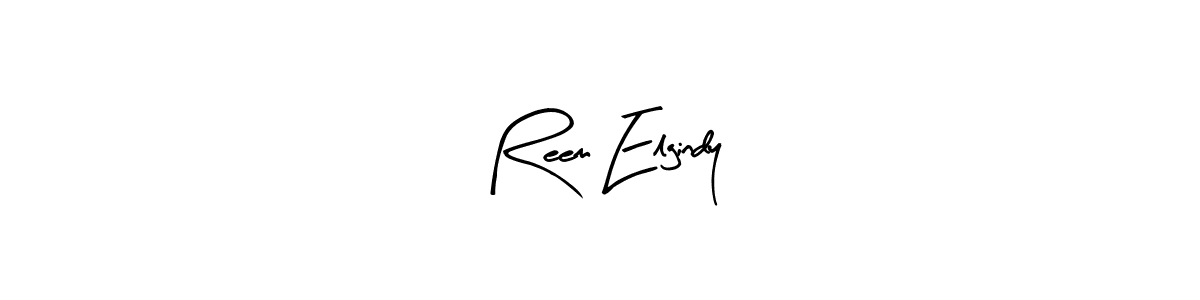 How to make Reem Elgindy name signature. Use Arty Signature style for creating short signs online. This is the latest handwritten sign. Reem Elgindy signature style 8 images and pictures png