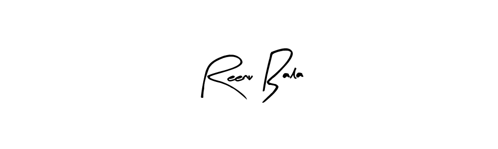 Use a signature maker to create a handwritten signature online. With this signature software, you can design (Arty Signature) your own signature for name Reenu Bala. Reenu Bala signature style 8 images and pictures png