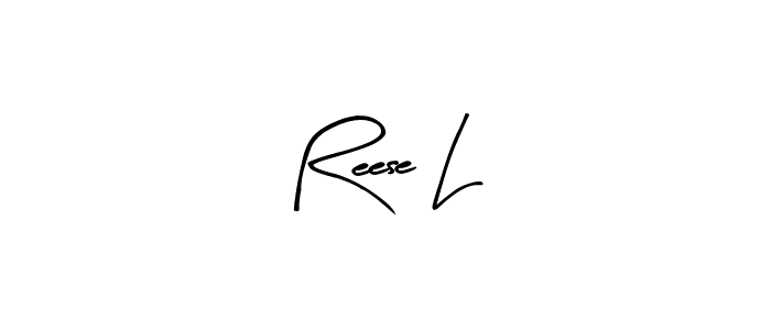 Also You can easily find your signature by using the search form. We will create Reese L name handwritten signature images for you free of cost using Arty Signature sign style. Reese L signature style 8 images and pictures png