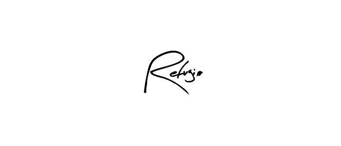 if you are searching for the best signature style for your name Refugio. so please give up your signature search. here we have designed multiple signature styles  using Arty Signature. Refugio signature style 8 images and pictures png