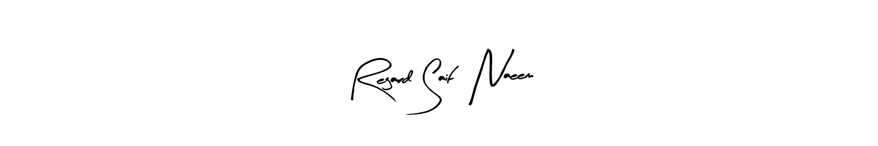 Check out images of Autograph of Regard Saif  Naeem name. Actor Regard Saif  Naeem Signature Style. Arty Signature is a professional sign style online. Regard Saif  Naeem signature style 8 images and pictures png