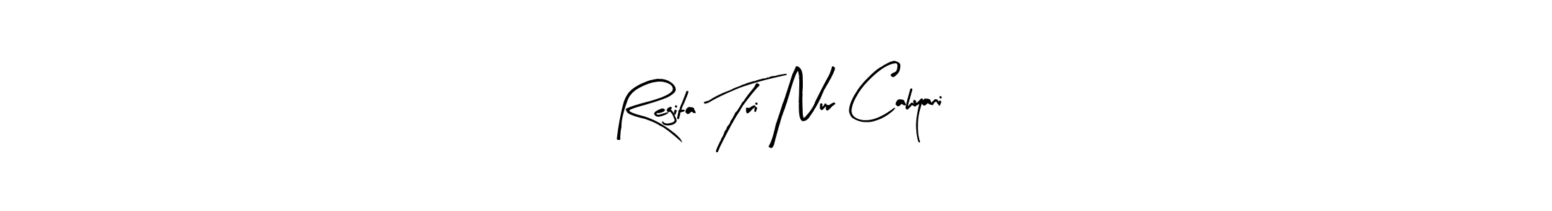 Regita Tri Nur Cahyani stylish signature style. Best Handwritten Sign (Arty Signature) for my name. Handwritten Signature Collection Ideas for my name Regita Tri Nur Cahyani. Regita Tri Nur Cahyani signature style 8 images and pictures png