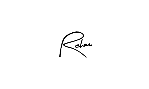 Similarly Arty Signature is the best handwritten signature design. Signature creator online .You can use it as an online autograph creator for name Reham. Reham signature style 8 images and pictures png